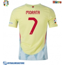 Fotballdrakt Herre Spania Alvaro Morata #7 Bortedrakt EM 2024 Kortermet